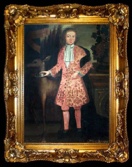 framed  Kuhn Justus Engelhardt Portrait of Charles Carroll d